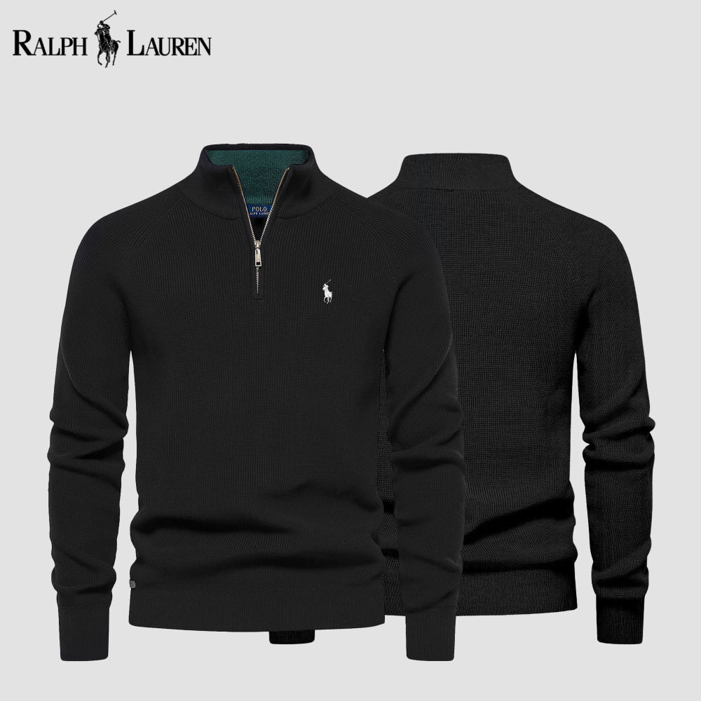 (BUY 1 GET 2) R&L Zip Neck Sweater - CLEARANCE