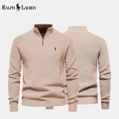 R&L Zip Neck Sweater - CLEARANCE