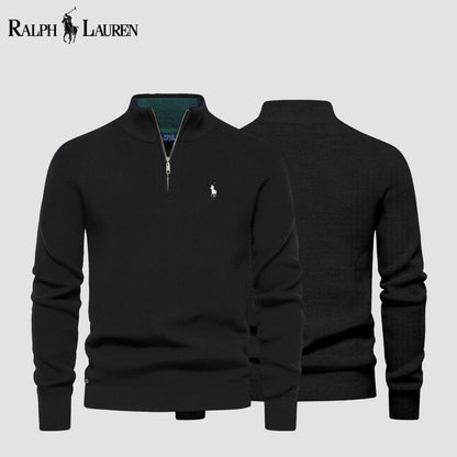 R&L Zip Neck Sweater - CLEARANCE