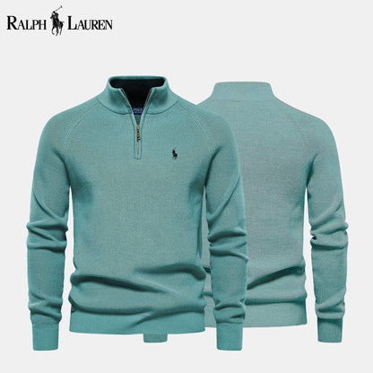 R&L Zip Neck Sweater - CLEARANCE